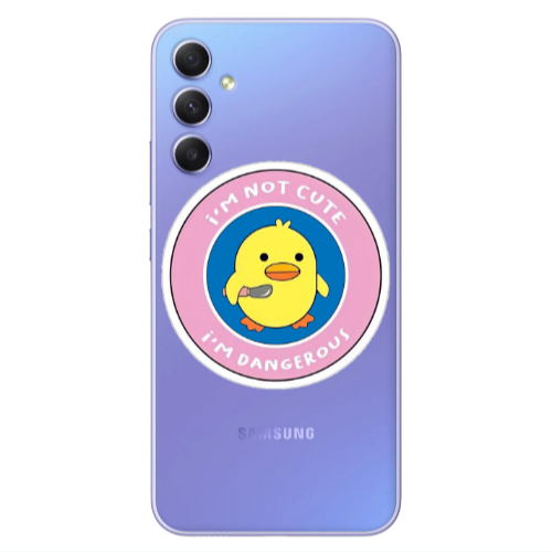 Samsung A25 I m dangerus Transparent Silicone TPU Θήκη