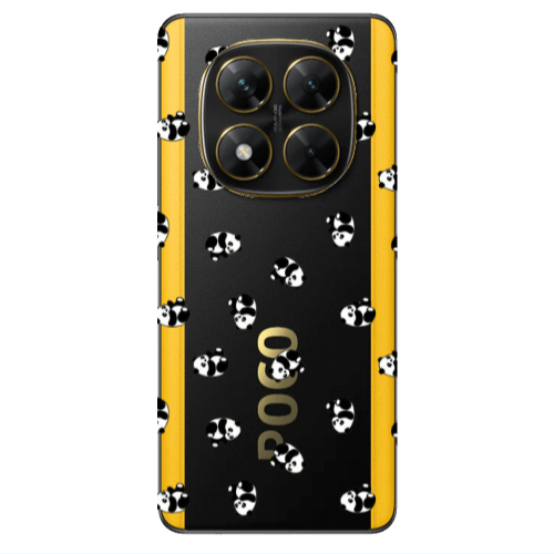 Xiaomi Poco X7 Small Pandas Transparent Silicone TPU Θήκη