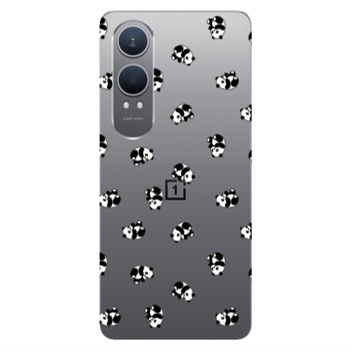 Oneplus Nord Ce 4 lite Small Pandas Transparent Silicone TPU Θήκη