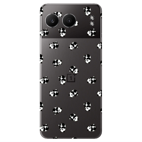 Oneplus Nord 4 Small Pandas Transparent Silicone TPU Θήκη