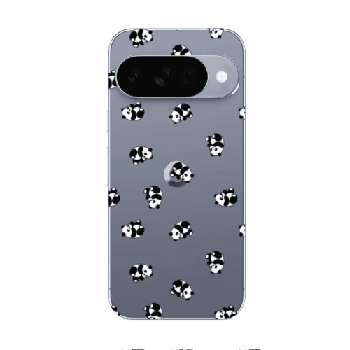 Google Pixel 10 Small Pandas Transparent Silicone TPU Θήκη