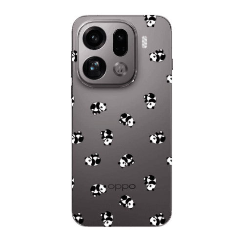 Oppo Find X9 Pro Small Pandas Transparent Silicone TPU Θήκη