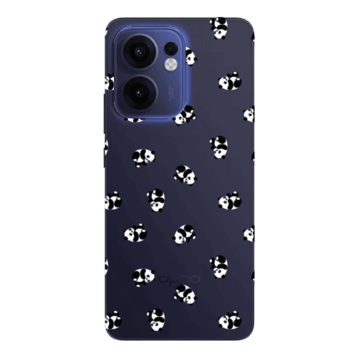 Oppo Reno13 FS Small Pandas Transparent Silicone TPU Θήκη