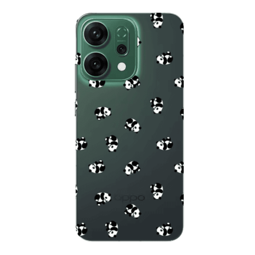 Oppo RENO 14 Small Pandas Transparent Silicone TPU Θήκη