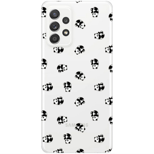 Samsung A52 Small Pandas Transparent Silicone TPU Θήκη