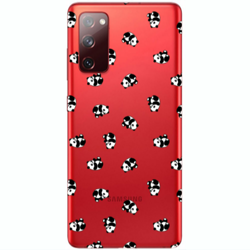 Samsung S20 FE Small Pandas Transparent Silicone TPU Θήκη