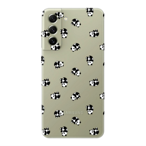 Samsung S22 Small Pandas Transparent Silicone TPU Θήκη