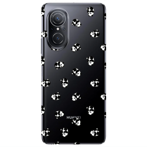 Huawei Nova 9 SE Small Pandas Transparent Silicone TPU Θήκη