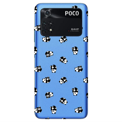 Xiaomi Poco M4 Pro 4G Small Pandas Transparent Silicone TPU Θήκη