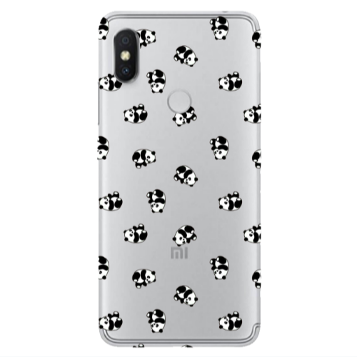 Xiaomi Redmi S2 Small Pandas Transparent Silicone TPU Θήκη