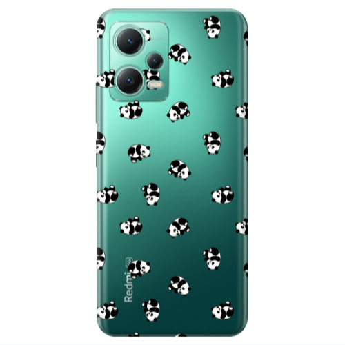 Xiaomi Redmi Note 12 Pro 5G Small Pandas Transparent Silicone TPU Θήκη