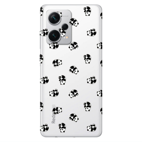 Xiaomi Redmi Note 12 5G Small Pandas Transparent Silicone TPU Θήκη