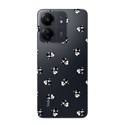 Xiaomi Redmi 13C Small Pandas Transparent Silicone TPU Θήκη