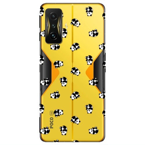 Xiaomi Poco F4 Gt Small Pandas Transparent Silicone TPU Θήκη