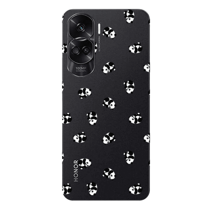 Honor 90 Lite 5G Small Pandas Transparent Silicone TPU Θήκη