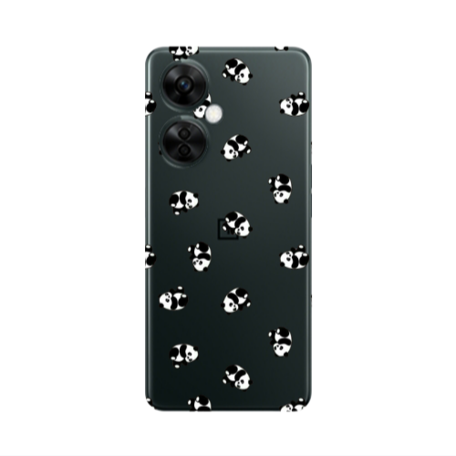Oneplus Nord CE 3 Lite 5G Small Pandas Transparent Silicone TPU Θήκη