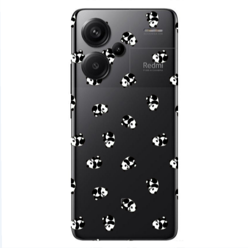 Xiaomi Redmi Note 13 Pro+ 5G  Small Pandas Transparent Silicone TPU Θήκη