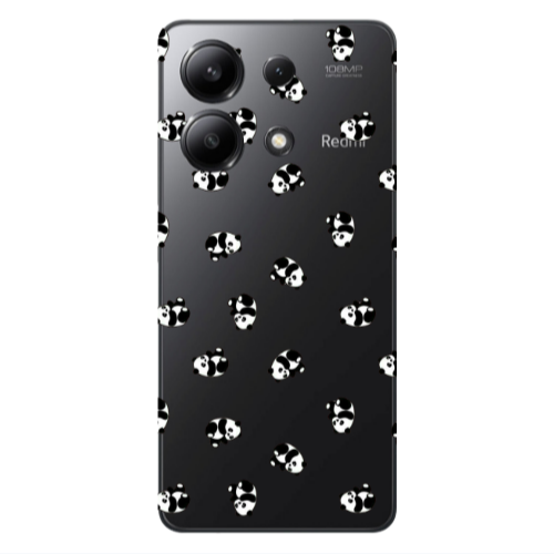Xiaomi Redmi Note 13 4G Small Pandas Transparent Silicone TPU Θήκη