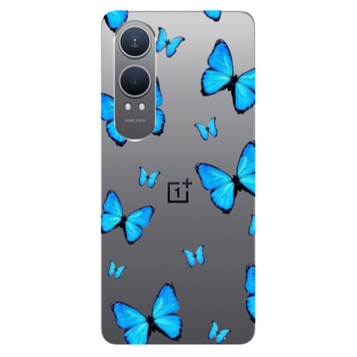 Oneplus Nord Ce 4 lite Mix Butterfly Transparent Silicone TPU Θήκη