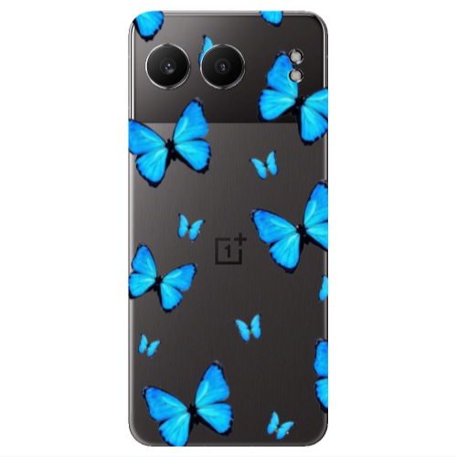 Oneplus Nord 4 Mix Butterfly Transparent Silicone TPU Θήκη