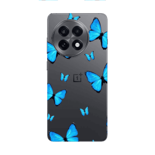 Oneplus 13 5G Mix Butterfly Transparent Silicone TPU Θήκη