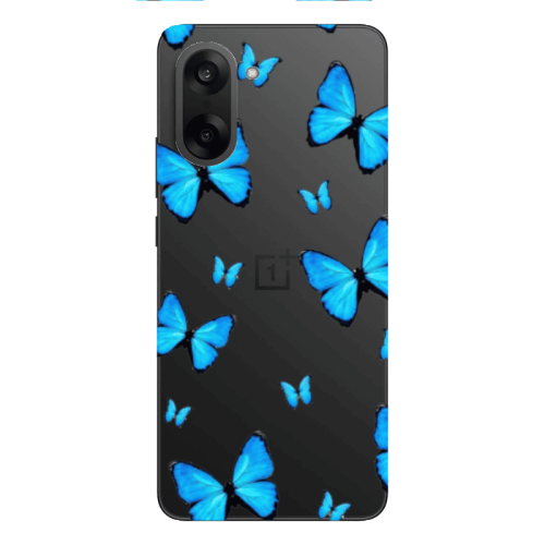 Oneplus Nord CE 5 Mix Butterfly Transparent Silicone TPU Θήκη