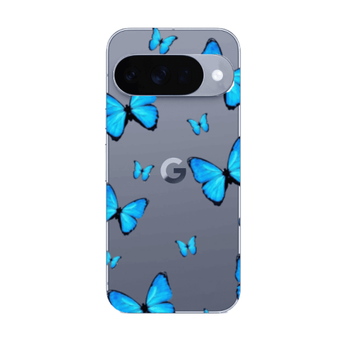 Google Pixel 10 Mix Butterfly Transparent Silicone TPU Θήκη