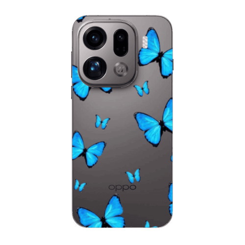 Oppo Find X9 Pro Mix Butterfly Transparent Silicone TPU Θήκη