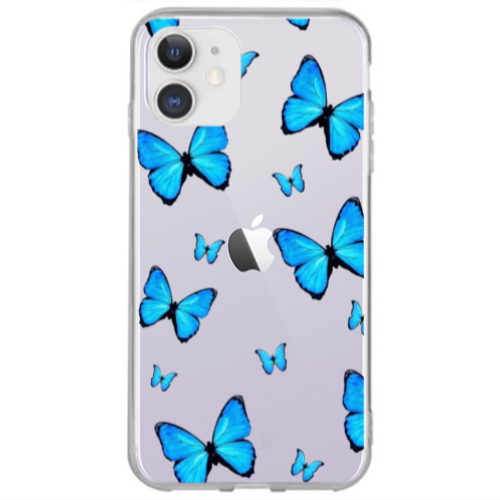 Apple iPhone 12 Mix Butterfly Transparent Silicone TPU Θήκη