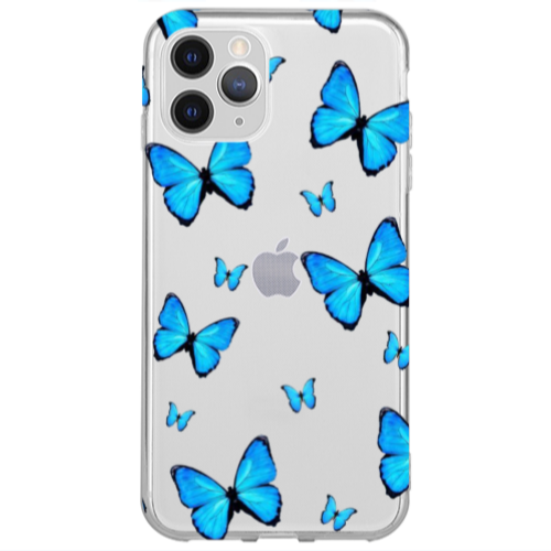 Apple iPhone 13 Pro Max Mix Butterfly Transparent Silicone TPU Θήκη