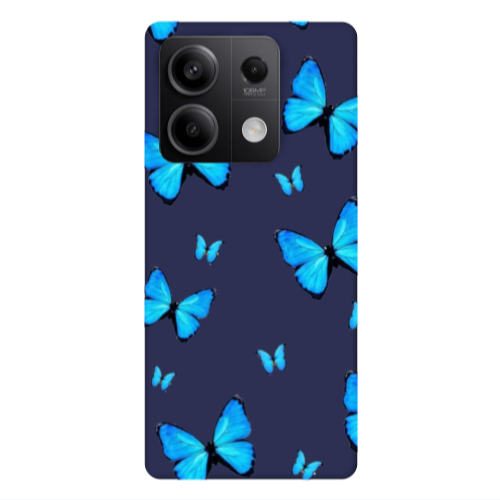 Xiaomi Redmi Note 13Pro 5G Mix Butterfly Dark blue Colored Silicone TPU Θήκη