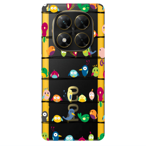 Xiaomi Poco X7 birds Transparent Silicone TPU Θήκη