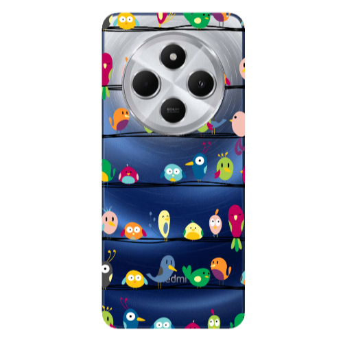 Xiaomi Redmi 14c birds Transparent Silicone TPU Θήκη