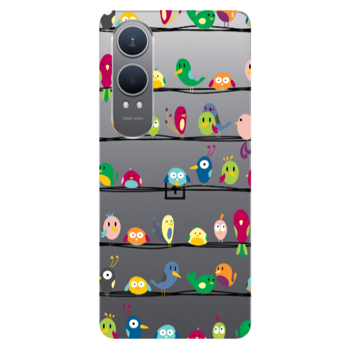Oneplus Nord Ce 4 lite birds Transparent Silicone TPU Θήκη