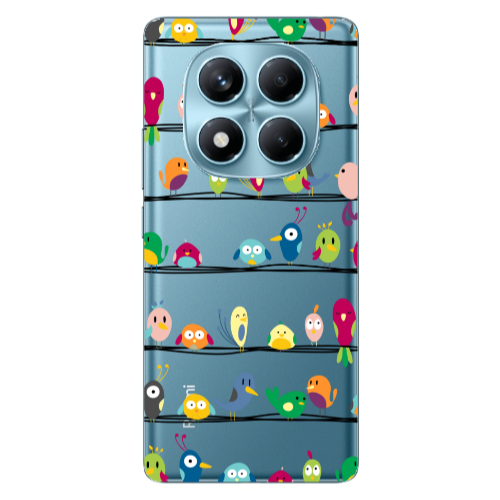 Xiaomi Redmi Note 14 Pro birds Transparent Silicone TPU Θήκη