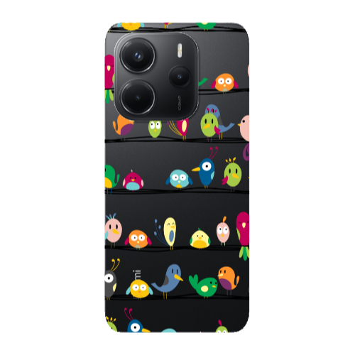Xiaomi Redmi Note 14 birds Transparent Silicone TPU Θήκη