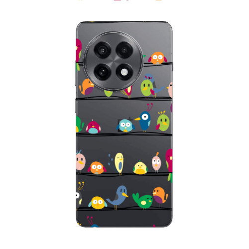 Oneplus 13 5G birds Transparent Silicone TPU Θήκη
