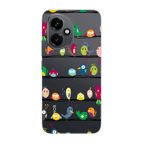 Honor Magic 400 birds Transparent Silicone TPU Θήκη