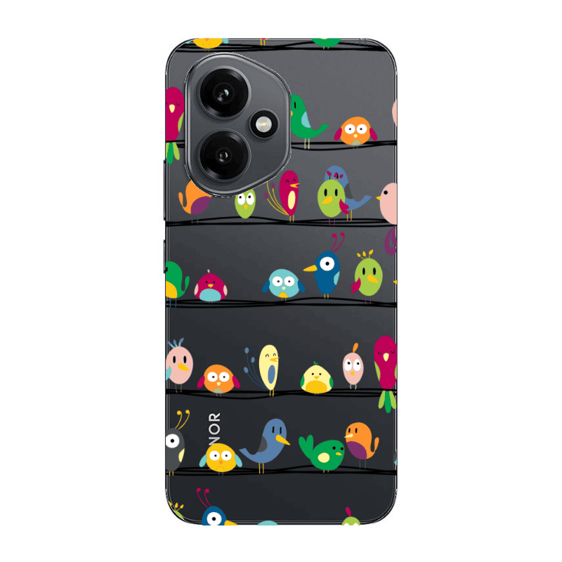 Honor Magic 400 birds Transparent Silicone TPU Θήκη