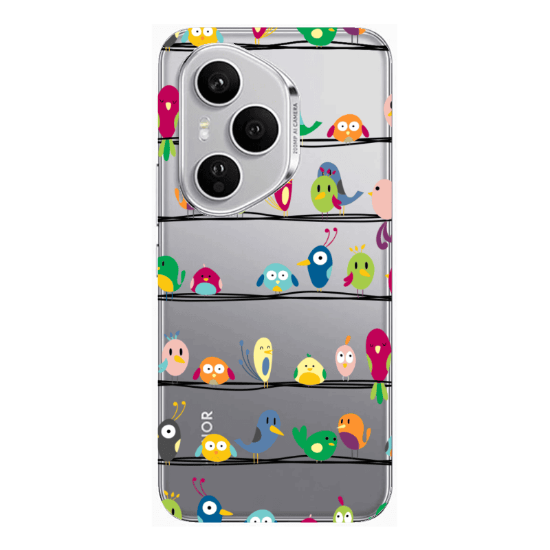 Honor Magic 400 Pro birds Transparent Silicone TPU Θήκη