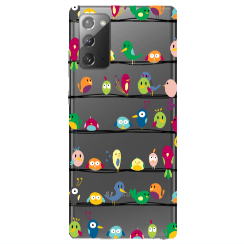 Samsung Note 20 birds Transparent Silicone TPU Θήκη