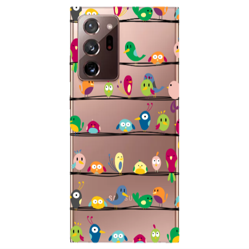Samsung Note 20 Ultra birds Transparent Silicone TPU Θήκη