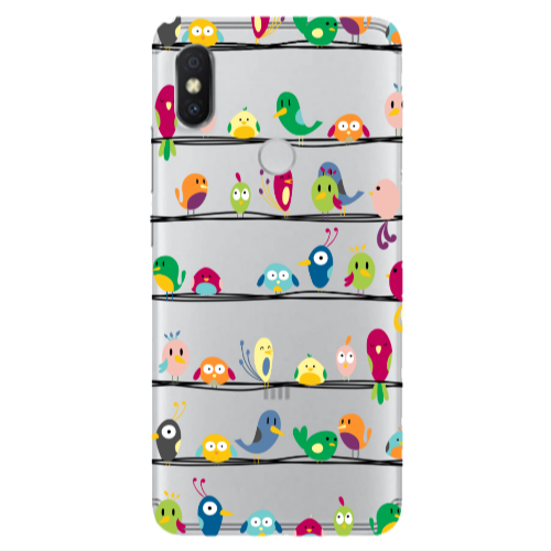 Xiaomi Redmi S2 birds Transparent Silicone TPU Θήκη