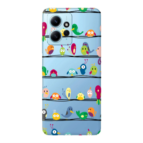 Xiaomi Redmi Note 12 4G birds Transparent Silicone TPU Θήκη