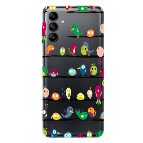 Samsung A13 5G birds Transparent Silicone TPU Θήκη