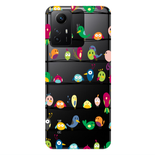 Xiaomi Redmi Note 12s birds Transparent Silicone TPU Θήκη