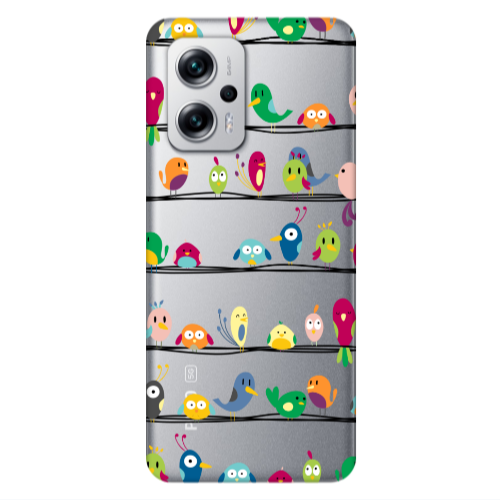 Xiaomi Poco X4 GT birds Transparent Silicone TPU Θήκη