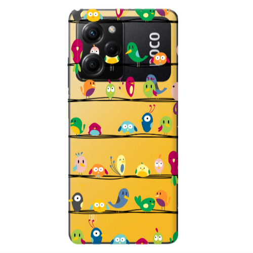 Xiaomi Poco X5 Pro birds Transparent Silicone TPU Θήκη