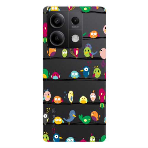 Xiaomi Redmi Note 13Pro 5G birds Transparent Silicone TPU Θήκη