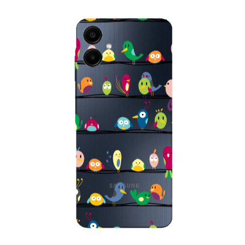 Samsung A06 birds Transparent Silicone TPU Θήκη